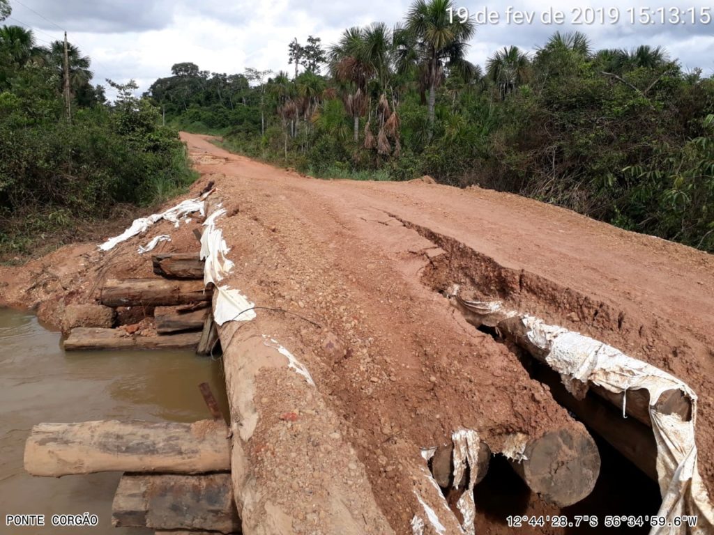 Pontes estragam devido à chuva e produtores sofrem com escoamento de safra, Veja fotos 6