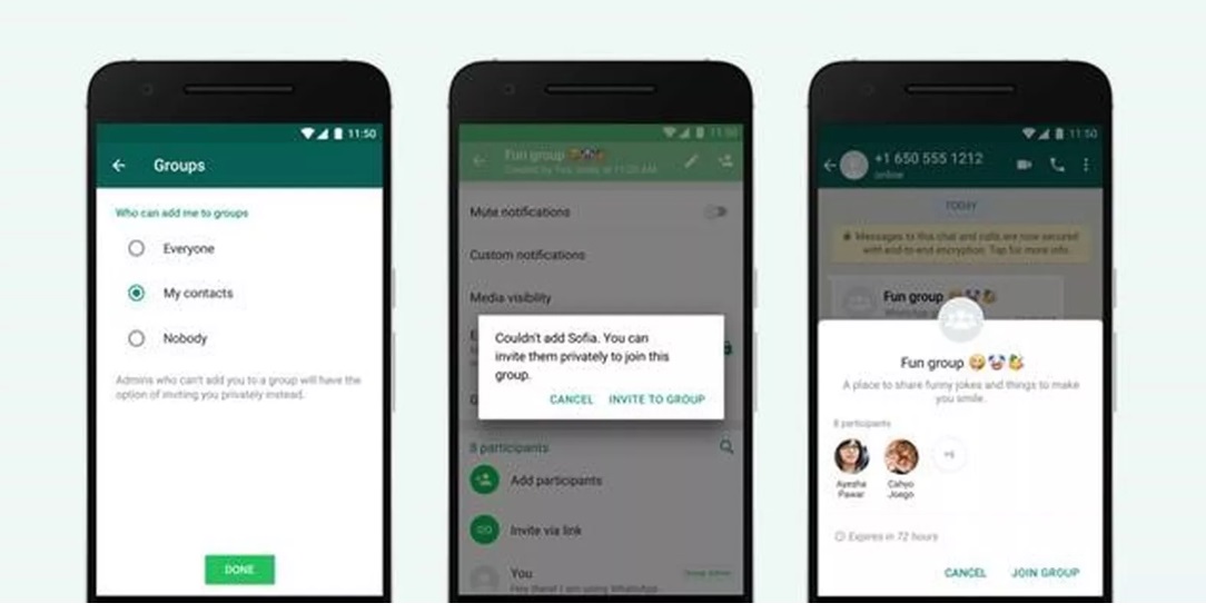 WhatsApp cria nova regra de privacidade para entrada em grupos 3
