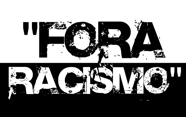 banner fora racismo