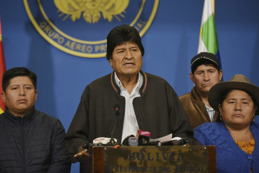 Presidente da Bolívia Evo Morales