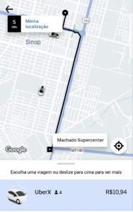 Uber em Sinop