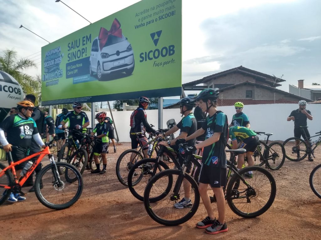 1º Ciclo Sicoob realizado em parceria com a Passa Tempo Bike