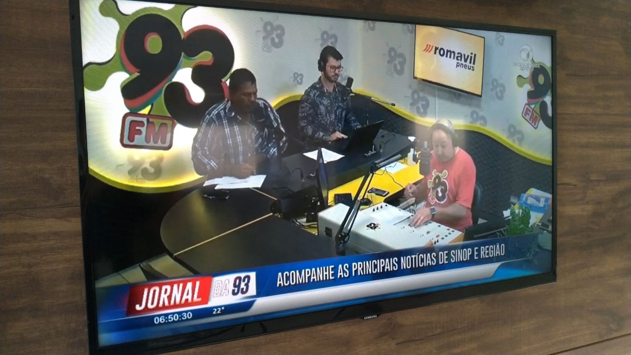 Jornal da 93 FM passa a ser exibido na TV Cidade Verde (canal 6.1)