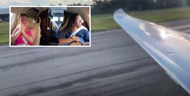 Avião de Blairo Maggi apresenta falha e família passa por susto durante pouso; veja vídeo