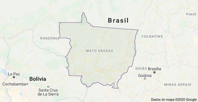 Mapa Mato Grosso Destaque 