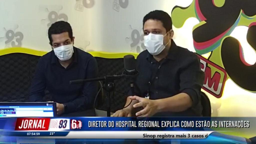 Hospital Regional de Sinop tem 12 pessoas internadas sendo 6 na UTI' e 6 na enfermaria; Unidade tem 16 respiradores 25