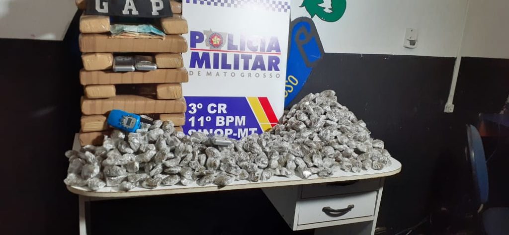 Homem é preso com mais de 600 trouxas de maconha em Sinop