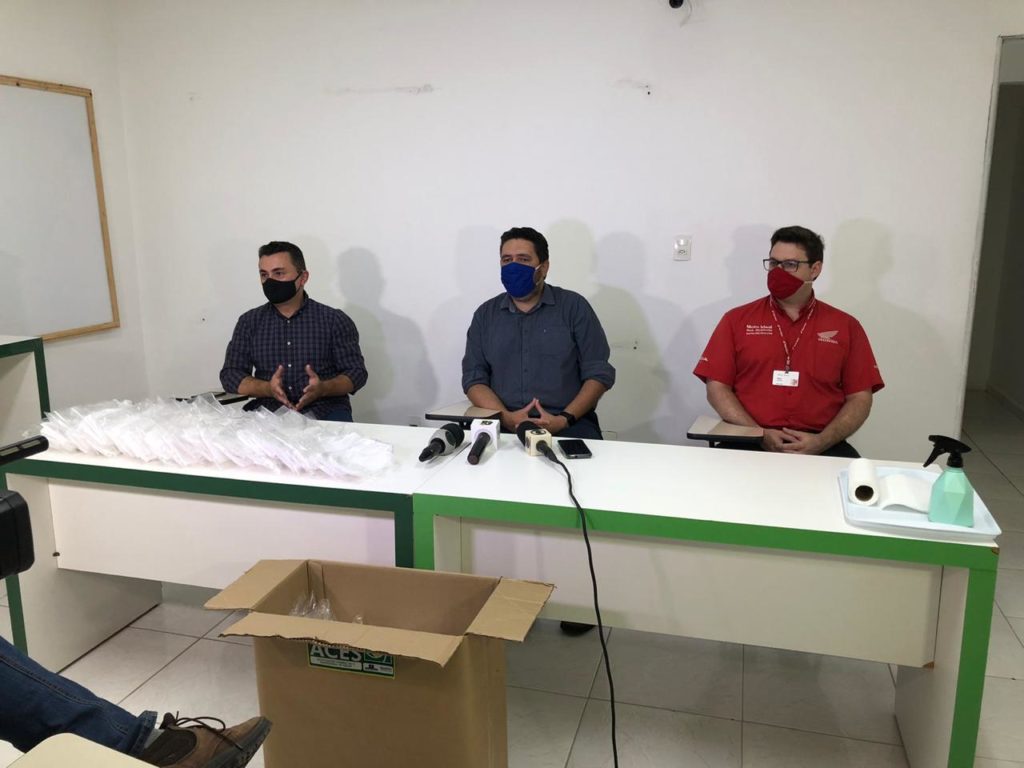 Empresas e imprensa receberão máscaras de proteção contra o coronavírus