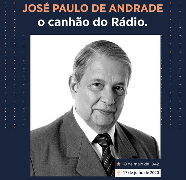 Morre radialista José Paulo de Andrade com Covid-19