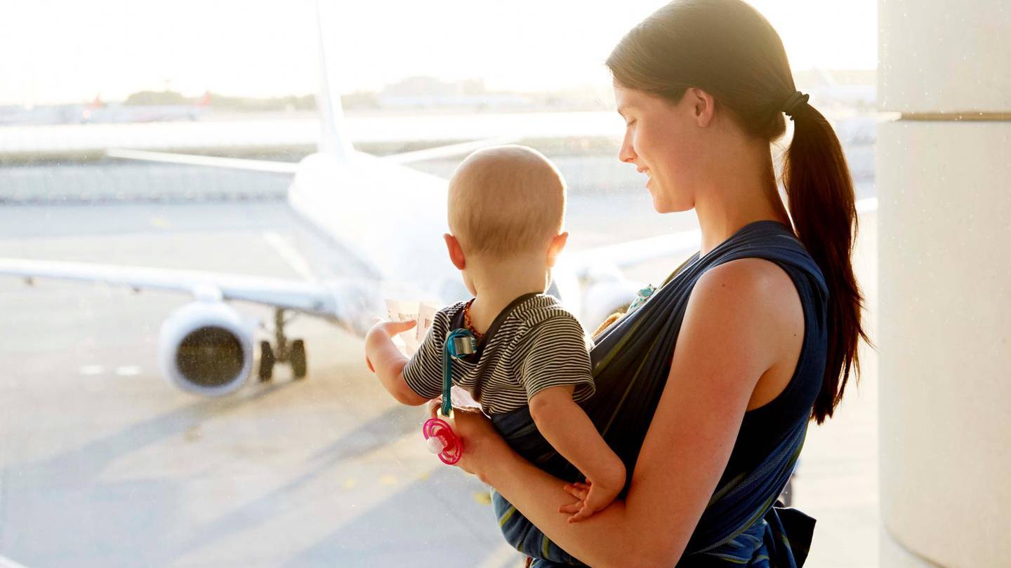 Viagem de avião com bebê