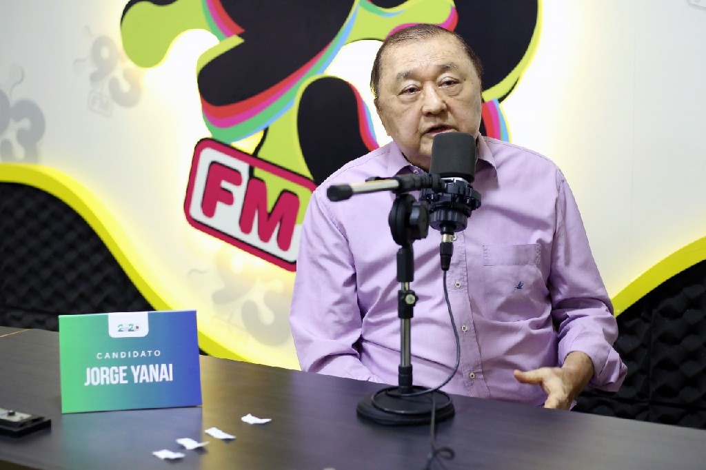 Candidato a prefeito Jorge Yanai é entrevistado pela 93 FM