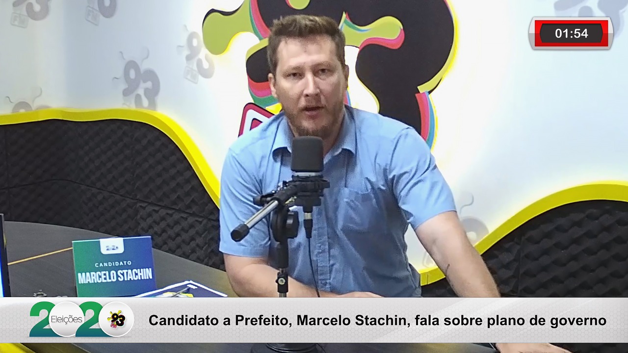 Candidato A Prefeito, Marcelo Stachin É Entrevistado Pela 93 FM