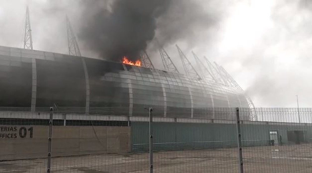 Fortaleza: Incêndio atinge Arena Castelão