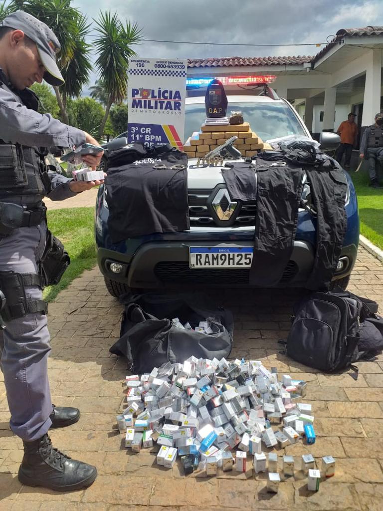 Polícia Militar apreende 20 kg de maconha em Sinop