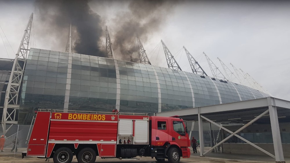 Fortaleza: Incêndio atinge Arena Castelão 2