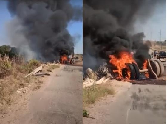 TRAGÉDIA: Carreta pega fogo em acidente e deixa motorista morto