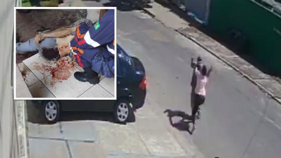 Câmera de segurança flagra mulher esfaqueando marido no meio da rua em MT