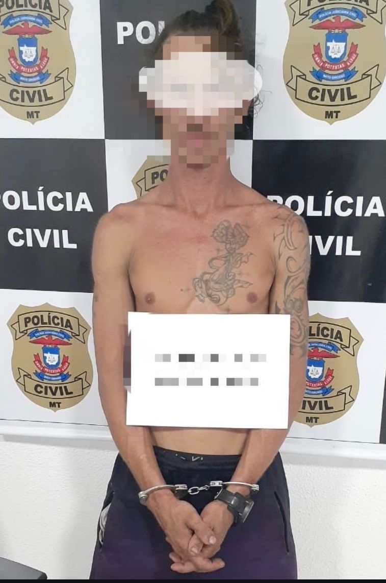 Jovem acusado de matar morador de rua a pauladas é preso em Sinop
