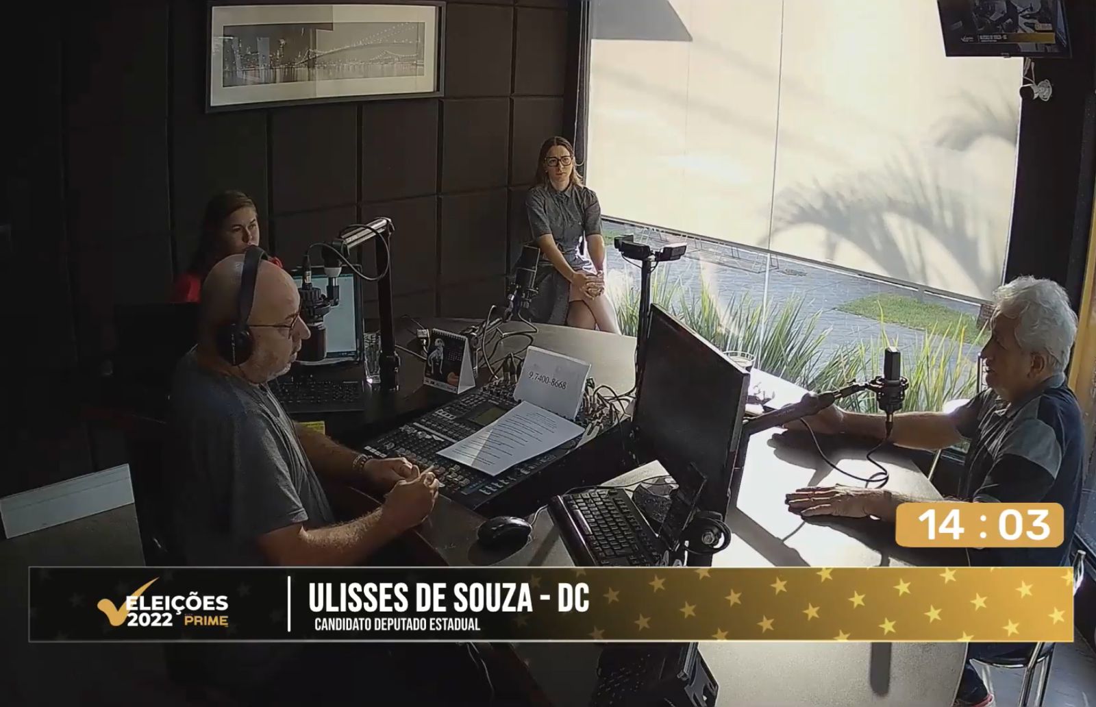 Confira a entrevista com o candidato a Deputado Estadual Ulisses de Souza Na Hits Prime FM 1
