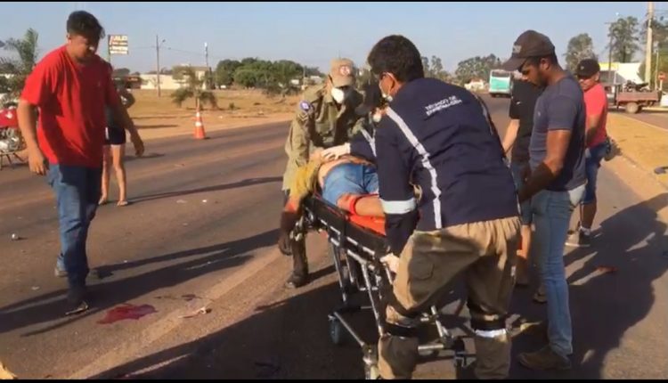 URGENTE: Motociclista é socorrido em estado grave após colisão na MT-140 em Sinop 16