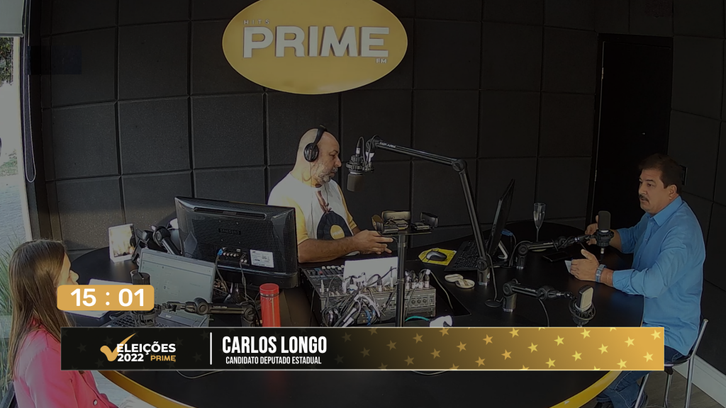 Confira a entrevista com o Candidato a Deputado Estadual Carlos Longo na Hits Prime FM