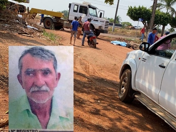 Idoso é esmagado por caminhão prancha em colisão violenta 1
