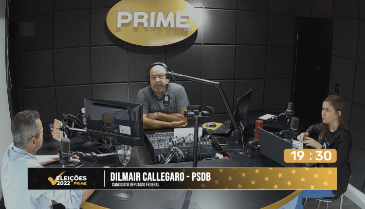 Confira a entrevista com o candidato a Deputado Federal Dilmair Callegaro na Hits Prime FM