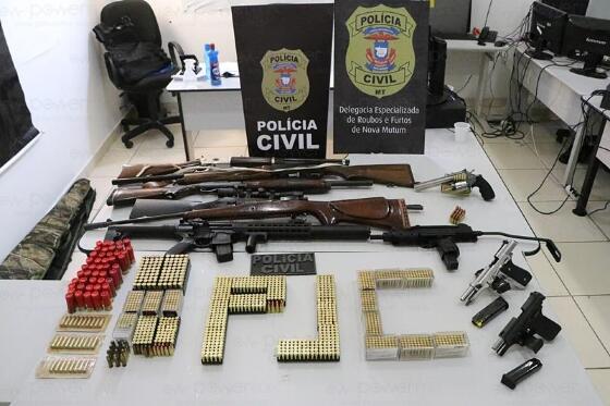 DERF apreende grande quantidade de armas e munições em MT 1