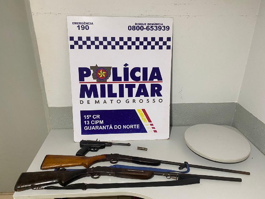 Policia encontra armamento enterrado após denúncia de violência doméstica no Nortão 1