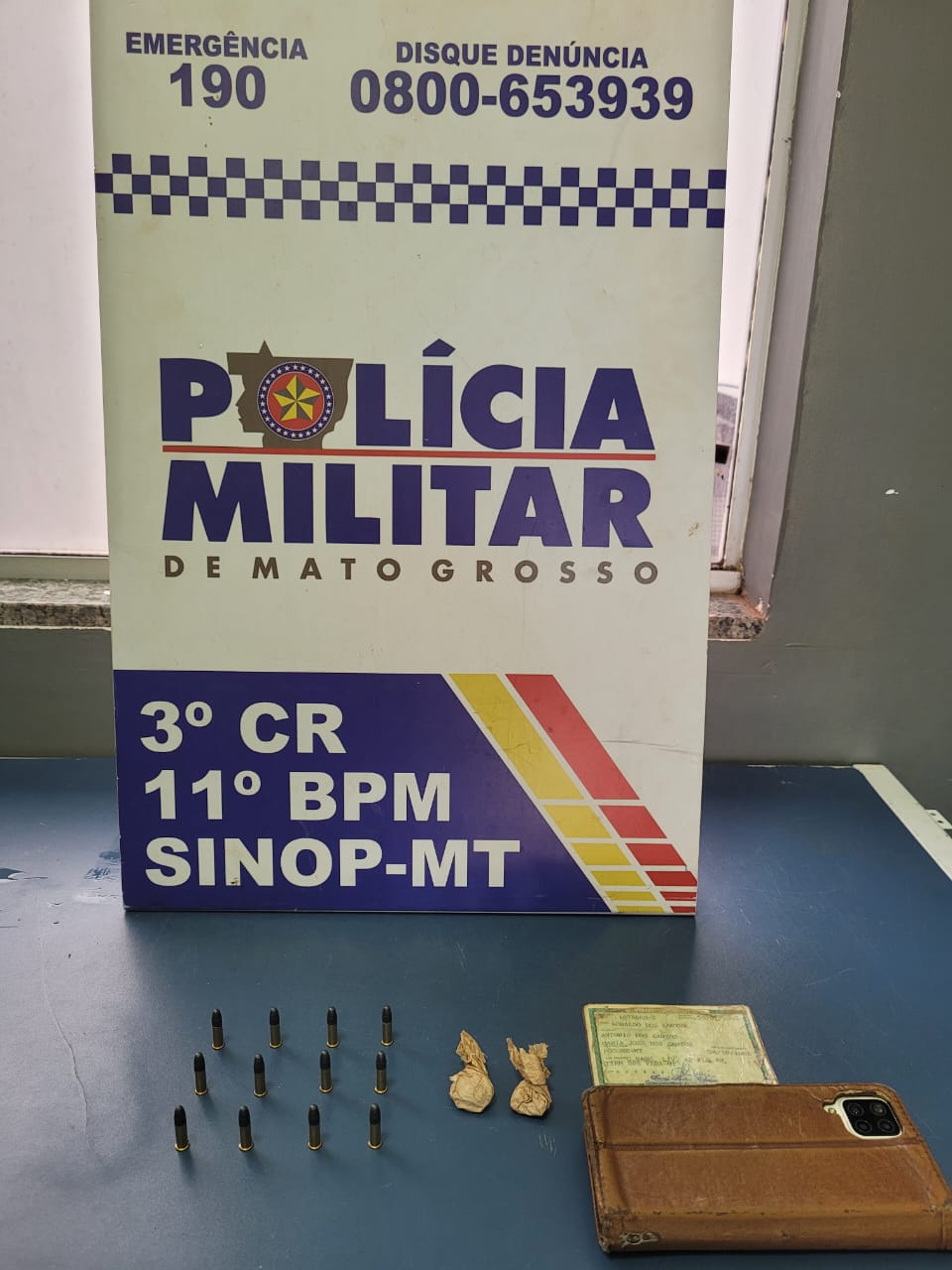 Homem é preso portando munições e drogas em Sinop 1