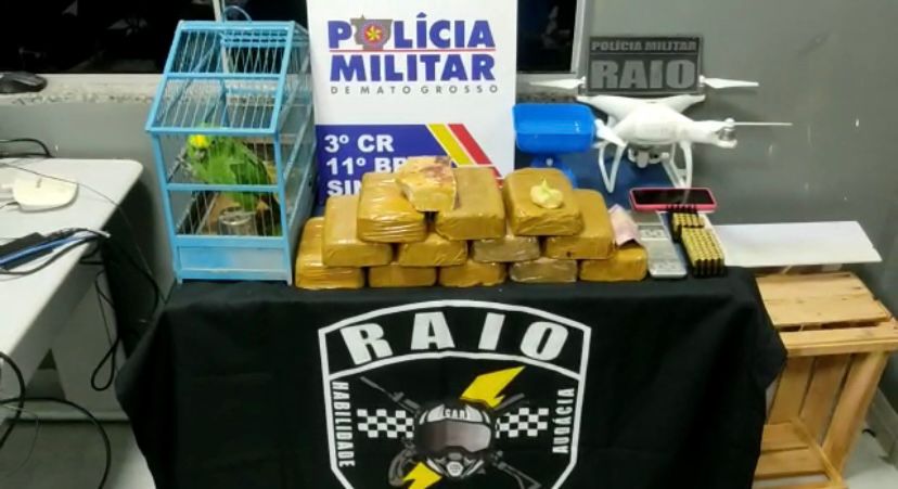 Polícia encontra 15 kg de drogas após denúncia de maus tratos a animais em Sinop