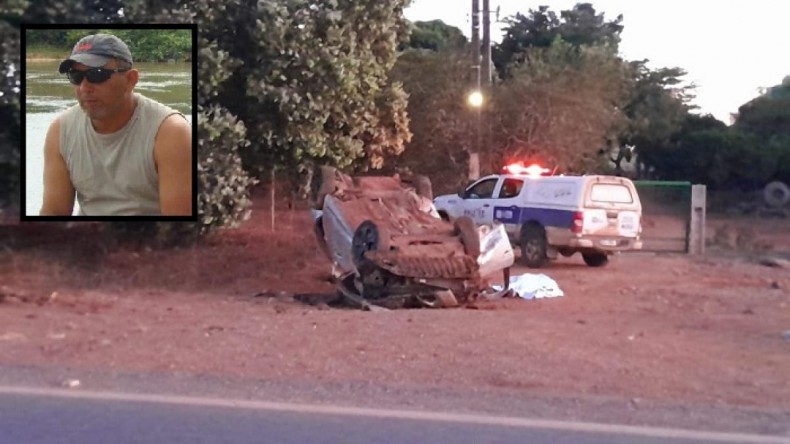 Homem de 48 anos morre após capotar veículo na MT-242 1