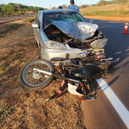 Motociclista não resiste e morre em grave acidente na BR-163