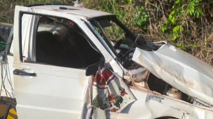 Colisão Violenta entre carro e carreta Mata homem na BR-163 no Nortão