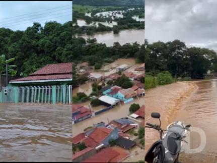 VÍDEO: Duas cidades de Mato Grosso são alagadas após Rio transbordar devido a chuvas 1